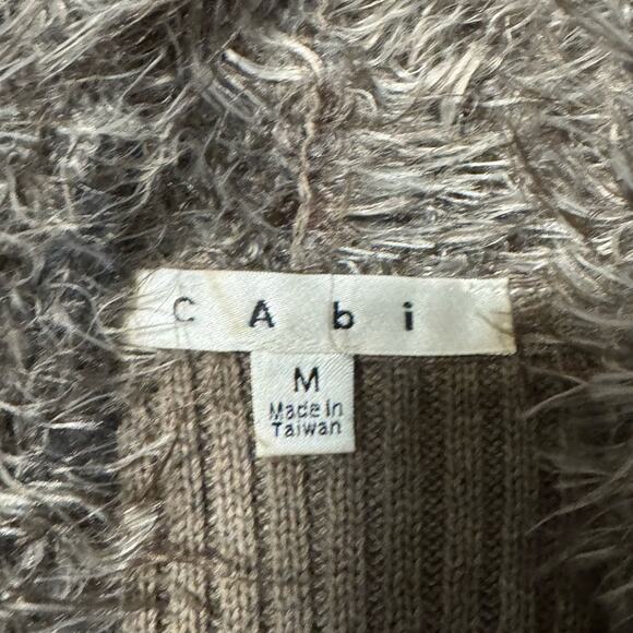CAbi Mohair Alpaca Vest Womens M Open Front Vest Boho Glam Mob Wife Layering‎ - Picture 4 of 5